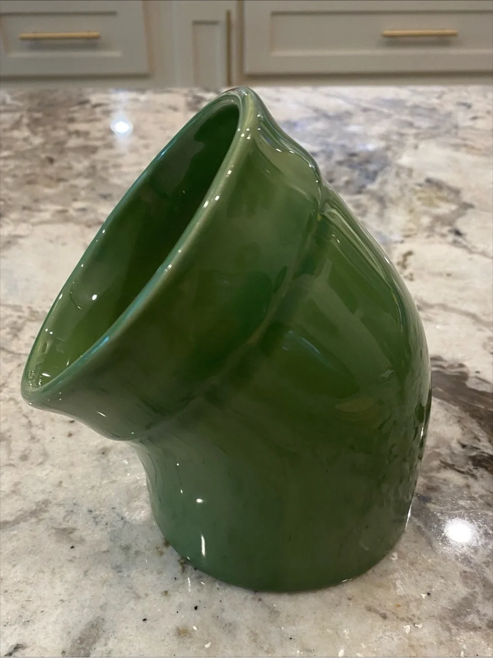 Vintage Emile Henry Green Clay Salt Pig Discontinued Color